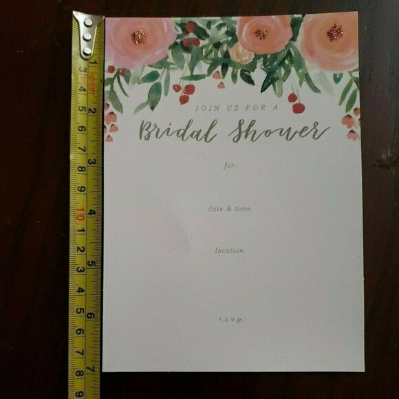 SPRITZ 𝅺60 Bridal Shower Invitations NEW IN PACKAGE  T30 - Picture 2 of 6